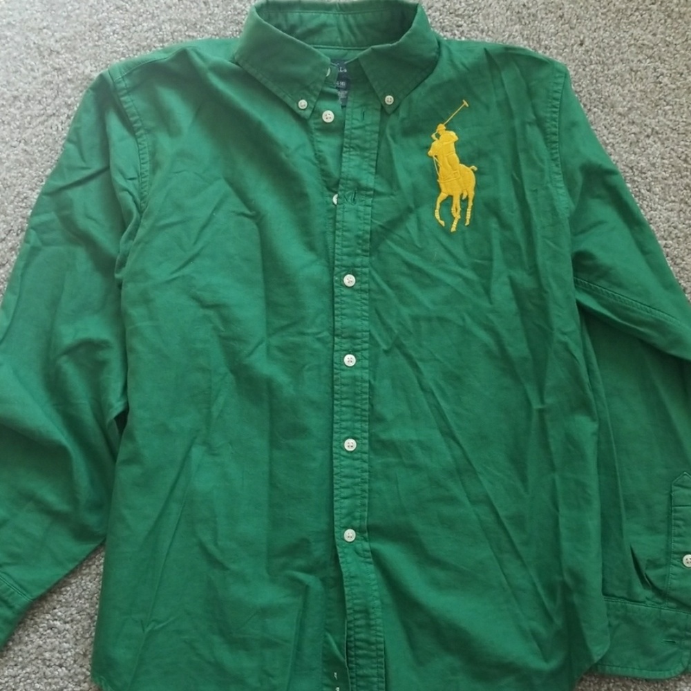 Boys green shirt
